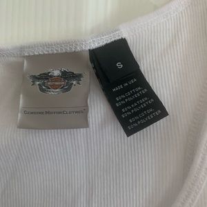 Harley Davidson White Tank top